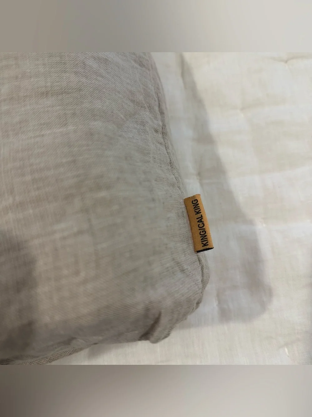 New Quince European Linen Chambray Duvet Cover Set King/CalKing $224 Natural